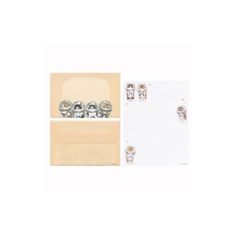 Active Corporation Moffsand Letter Set [Drink] Cat Cat Cat Stationery