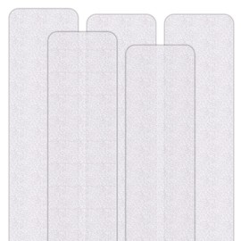SeKi Strisce antiscivolo 5 pezzi 75 x 10 cm trasparente per scale, doccia, vasca da bagno – autoadesive, adatto per piedi nudi, classe di antiscivolo R9 secondo DIN 51130; nastro antiscivolo