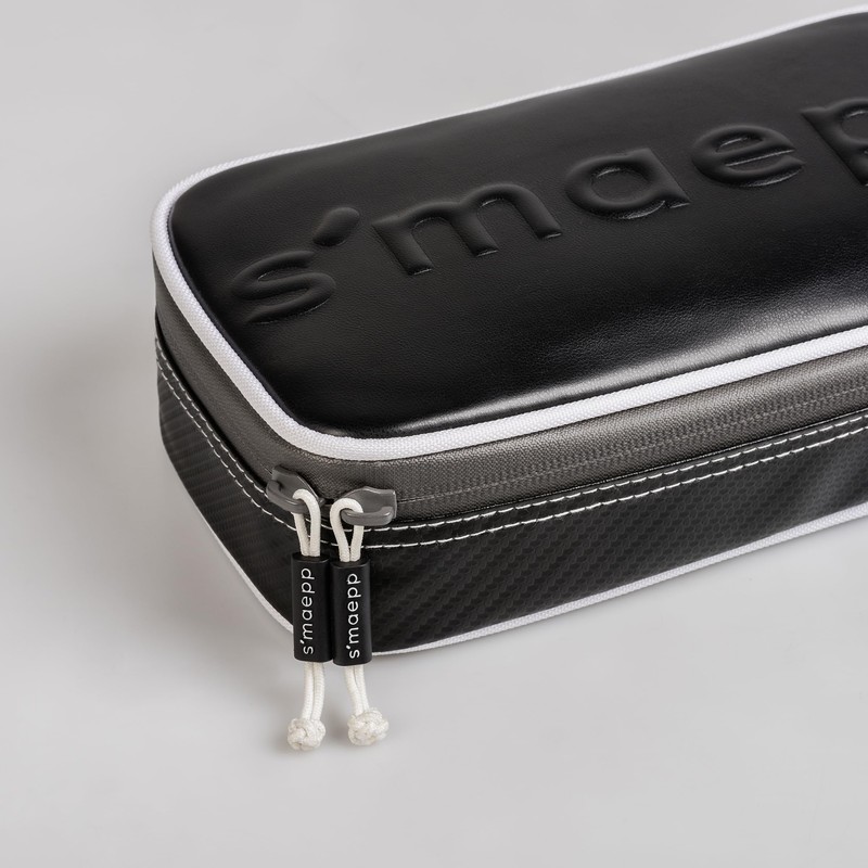 BRUNNEN S'maepp XL Pencil Case Carbon 1 Flap Black /