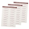Minkissy Waterproof Eyebrow Stickers Temporary 3d Realistic for Eyebrow Women's