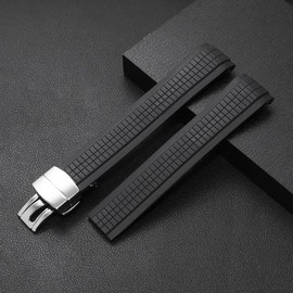 Cirtrar 21mm Silicone Rubber Watch Band Strap Compatible with Patek Aquanaut Philippe -5164A 5167A
