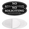 Kichwit 2 Pack No Soliciting Sign for Door, Do Not