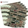 Crystiles 10"x10" Marble Peel and Stick Backsplash, Self-Adhesive Kitchen Backsplash