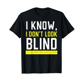 Braille Blind Awareness Visually Impaired Disability T-Shirt