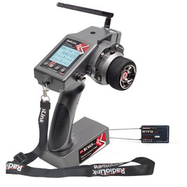 Radiolink RC6GS-V3 7 Channels RC Remote Control with Receiver R7FG Set Gyro Integrated 2.4 GHz RC Remote Control Transmitter for Model Making Car Crawler Truck Boat