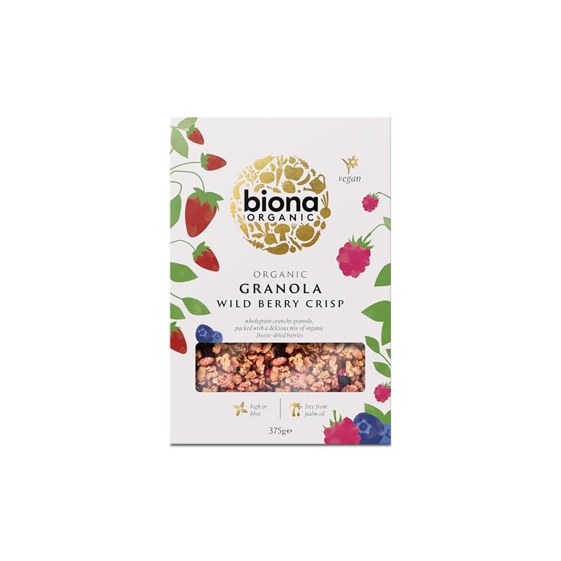 Biona Organic Granola Wild Berry Crisp, 375g