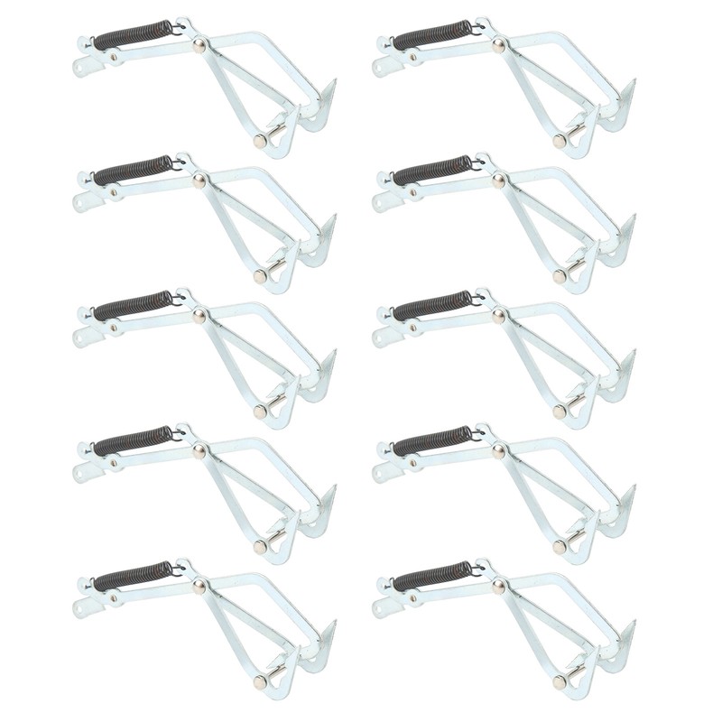 10pcs Stainless Steel Crab Grabber Rustproof Seafood Grabber with Spring