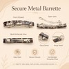 4 Pcs French Hair Barrette for Women, Acetate Small Clips