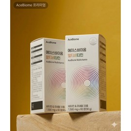 Ace Biome Multivitamin 1500mg x 60 tablets 2 boxes / 에이스바이옴 멀티비타민 1500mg x 60정 2박스