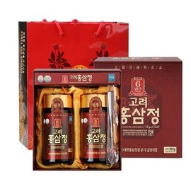 6년근 홍삼정 250g 2병 홍삼농축액 추천 면역력증진 피로회복 기력보충 부모님 효도 생일 명절 선물세트 6-Year-Old Red Ginseng Extract 250g 2 Bottles Recommended for Immune Boosting, Fatigue Recovery, Strength Supplement, Perfect Gift Set for Parents' Birthdays and Holidays