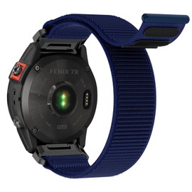 Hatolove Strap for Garmin Fenix 6x/6x Pro/5x/5x Plus/7x/7x Pro/Fenix 8 51 mm, Quickfit 26 mm Nylon Velcro Bracelet for Garmin Enduro 2, Fenix 3/3 HR, Instinct 2X, Epix Pro 51 mm, Descent MK1/2, Quatix