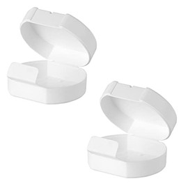 Shiwaki 2 Pcs Travel Soap Case,Portable Soap Holder for Travel,Bathroom Home Shower Travel Hiking Holder Container Soap Box Airtight Container Soap Tray Traveling (White)