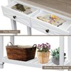 KINTNESS Console Table with 2 Drawers, Sofa End Table with