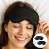 Pack of 2 Silk Sleeping Masks, Comfortable Sleeping Mask for