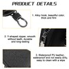 Mandark Car Key Fob Case, Leather Automotive Remote Key Chain