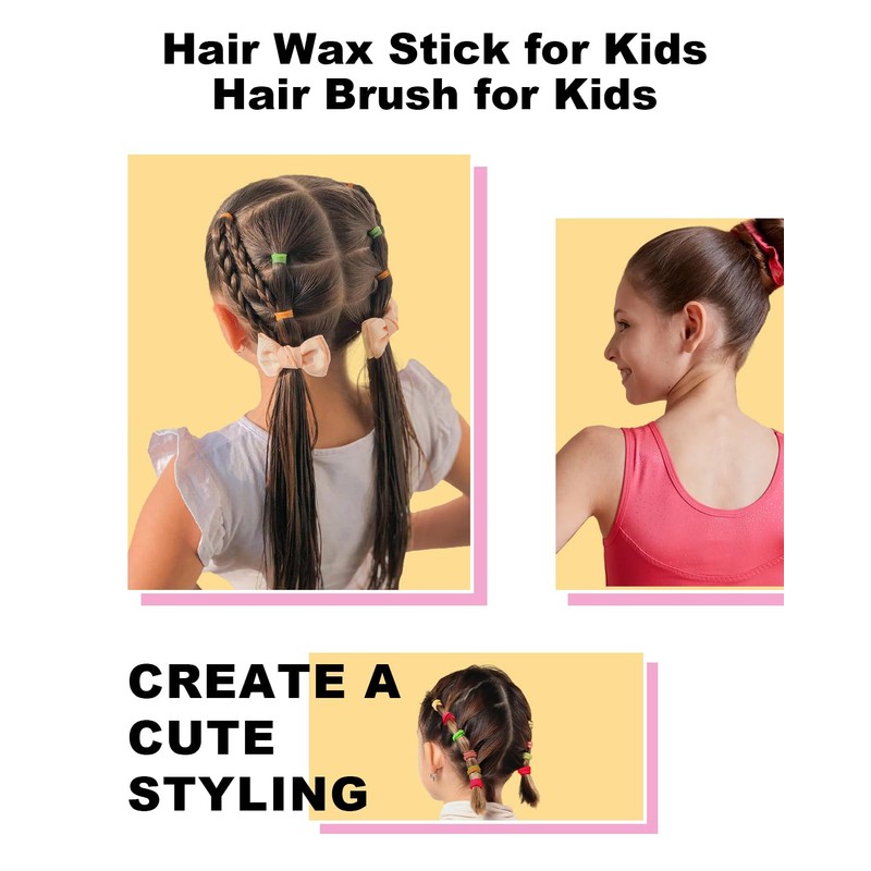 Slick Back Hair Styling Kit for Hair: 4Pcs Wax Stick,
