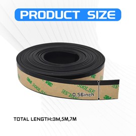 UZZH 23Ft Car Sunroof Seal Strip, Windshield Rubber Seal Strip, Multifunctional Car Weather Stripping, Car Exterior Accessories Windshield,Small Window,Sliding Door,Sunroof Cover Seal Rubber Trim