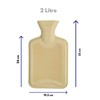 2L Hot Water Bottle with Cover UK & 5 Pairs