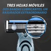 BIC Rastrillo Flex 3 Piel Sensible Mango Texturizado Banda Lubricante