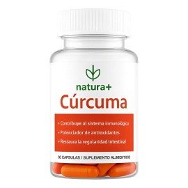 Natura+ Curcuma Suplemento Natural Sin Sabor