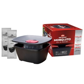 Ortho Home Defense Mosquito Kill and Prevent to Attract and Control Mosquitoes and Larvae, Silent, Easy-to-Use, Protects up to 4,300 sq. ft., 1 Mosquito Station and 2 Refill Bands