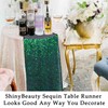 ShinyBeauty Sequin Table Runner 12x72 inch Home Decor for Party