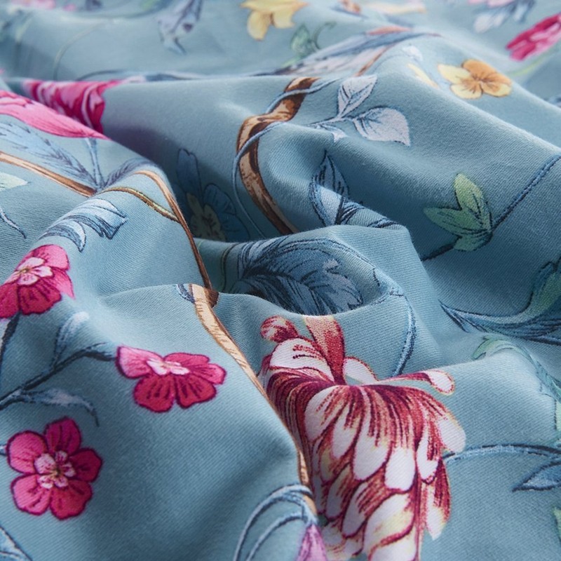 Eikei Botanical Garden Duvet Cover Washed Brushed 100-percent Cotton Bedding