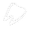Paper Clips, 100 Pieces Tooth Shaped Paper Clips, Memo Note