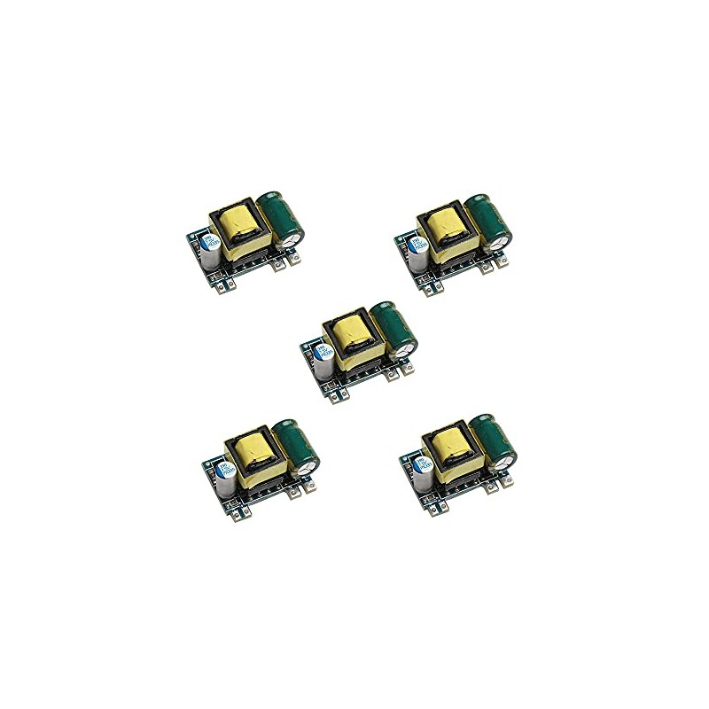Acxico 5Pcs 5V 700mA Board Module Mini AC-DC 110V 120V