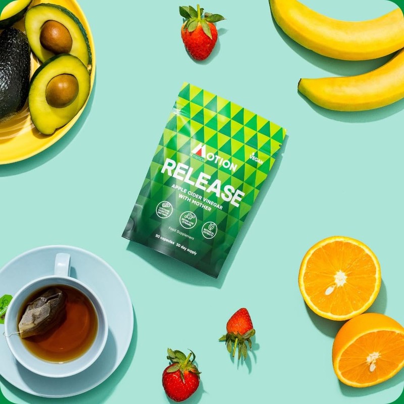 Motion Nutrition Release Apple Cider Chamomile Green Tea Digestive Enzymes