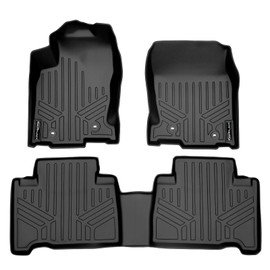 SMARTLINER Custom Fit Floor Mats 2 Row Liner Set Black for 2015-2017 Lexus NX200t / 2015-2021 Lexus NX300 / 2020-2021 Lexus NX300h