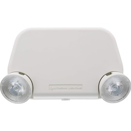 Lithonia Lighting EU2L REM M12 Emergency Light with 2 LED Lamps, Round, Remote Capacity, White