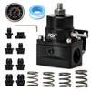 Adjustable Fuel Pressure Regulator Kit 3-110PSI AN10 Feed AN6 Return