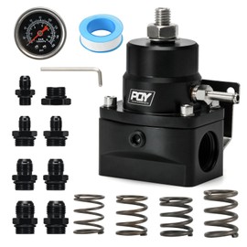 Adjustable Fuel Pressure Regulator Kit 3-110PSI AN10 Feed AN6 Return