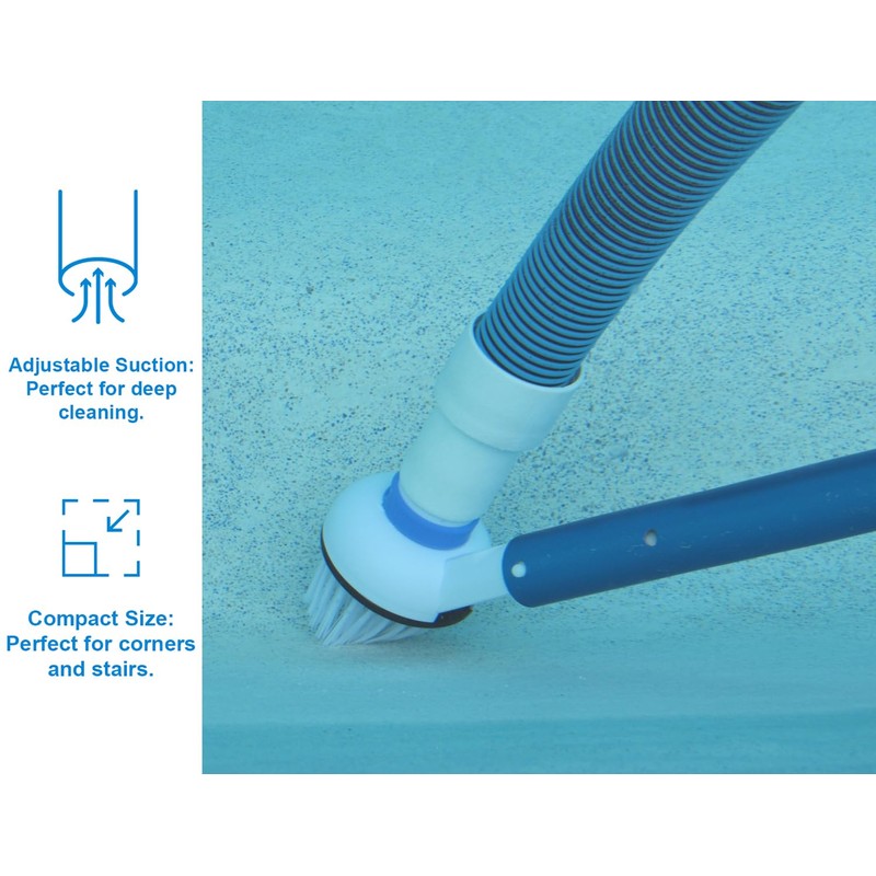 Pool Corner Vacuum Brush Head - Above Ground & Inground