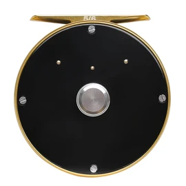 Vintage Classic Fly Fishing Reel,Right/Left Handle Position, Fly Reel (Black with Gold, 3/4 wt)