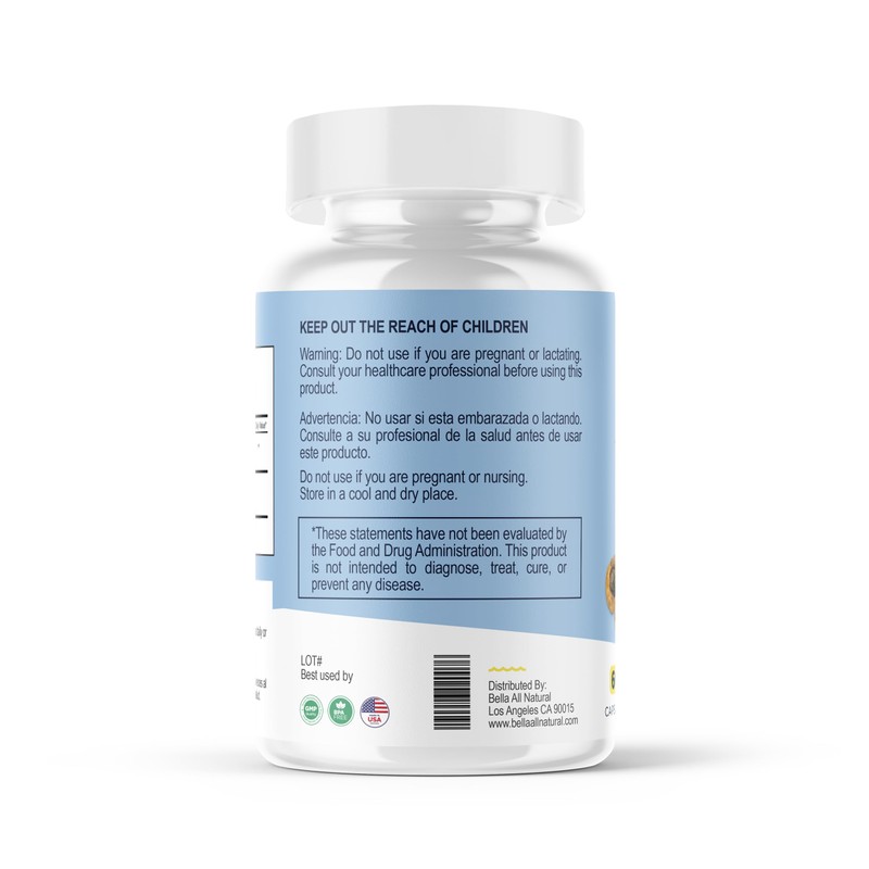 Bella All Natural Maca Root - 60 Capsules