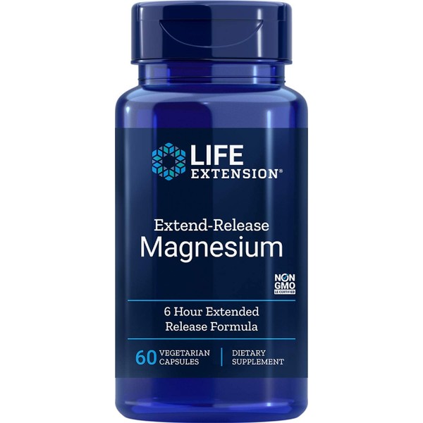 Life Extension Extend-Release Magnesium, 60 Vegetarian Capsules