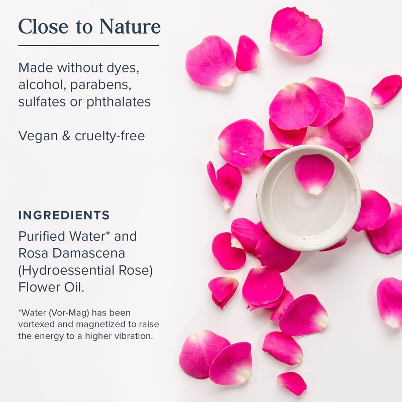 Heritage Store Rosewater, Refreshing Facial Mist for Glowing Skin, With