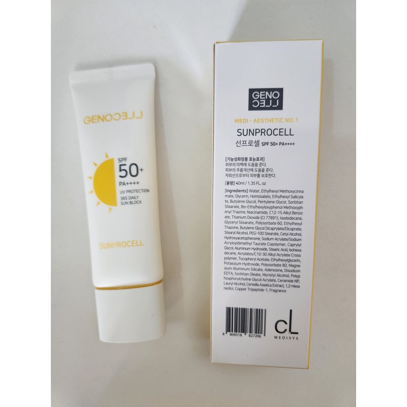 Xenocell 1+1 Xenocell Sunprocell Sun Cream 40ml SPF 50+ PA++++