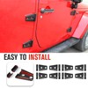 8PCS Door Hinge Covers Protector for 2007-2018 Jeep Wrangler JK