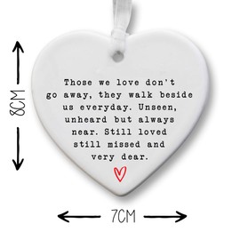 Condolence Ceramic Keepsake | Loving Remembrance Gift | Sympathy Gift | Keepsake to Honor and Remember Loved Ones