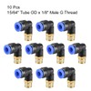 sourcing map Push to Connect Tube Fitting Male Elbow 6mm