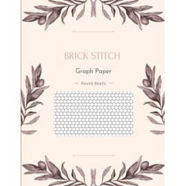 Brick Stitch Graph Paper with Round Beads: Beading Graph Paper with Round Beads Patterns