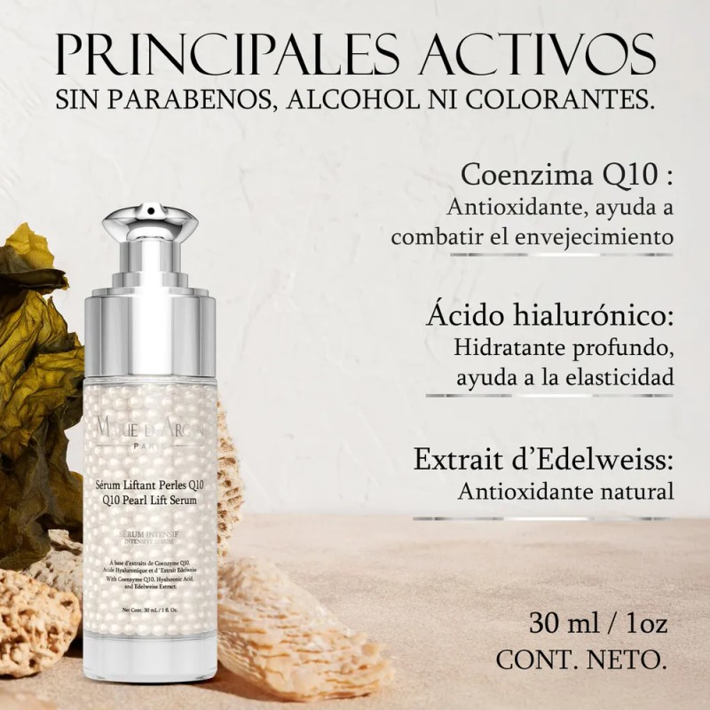 Srum Facial Marie dArgan Perlas Q10 cido Hialurnico 30ml DaNoche