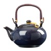 DUJUST Japanese Tea Pot, Kiln Altered Glaze Porcelain TeaPot with