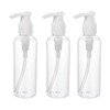 PATIKIL 150mL Airless Pump Bottle, 3 Pack Portable Refillable Dispensing