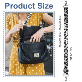 Women's Bag Straps for Changing, Nylon Shoulder Strap, Adjustable, Bag Strap with Carabiner, Wide Shoulder Bag Strap, Replacement Handbag Shoulder Strap, Adjustable Length 75-135 cm, for Crossbody,