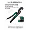 UTZIKO Hydraulic Crimper Tool for 1/8" 3/16" Stainless Steel Cable