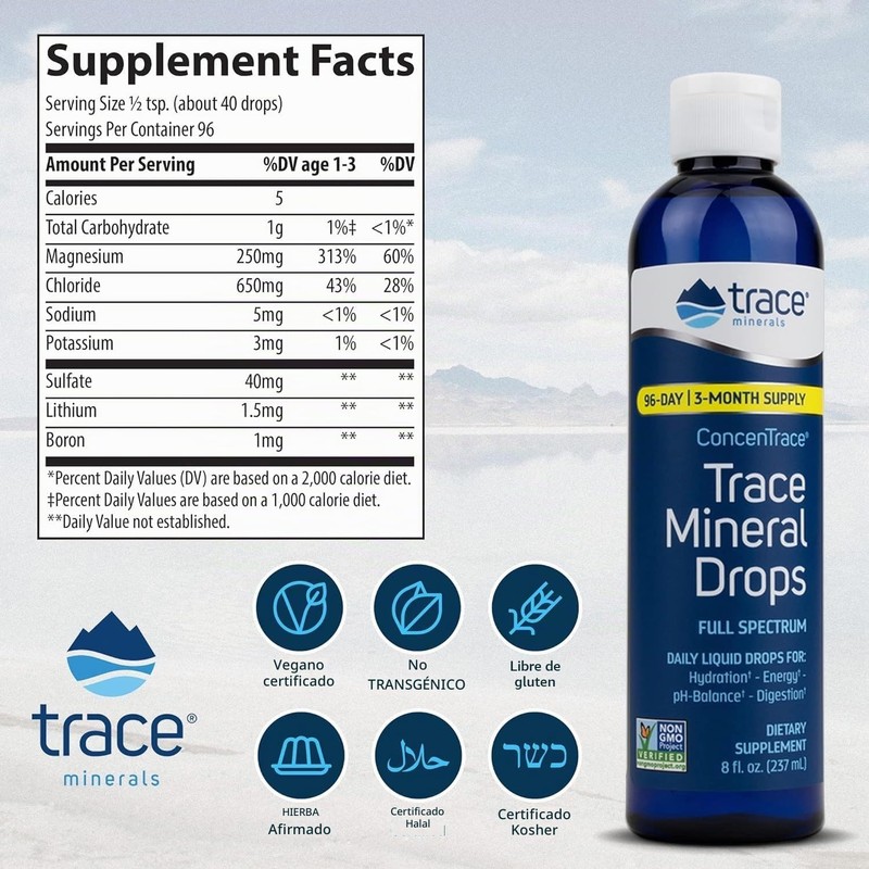 Trace Minerals Trace Mineral Drops 237 ml - Equilibrio -